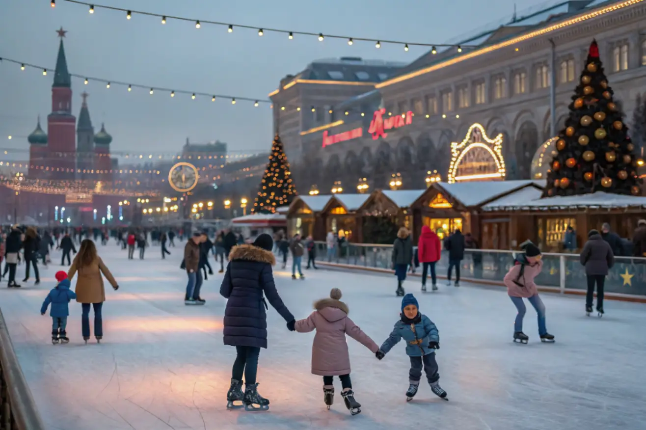 Акции и бесплатные часы на катках Москвы 2025